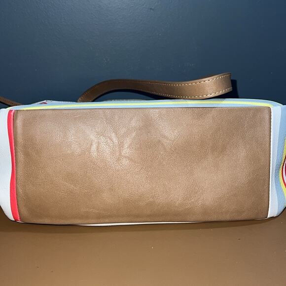 RELIC OH happy day shoulder tote spring summer striped purse minor flaws shown - Picture 12 of 16